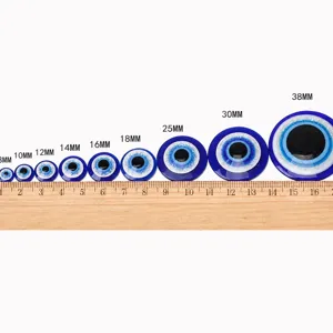 Ojos de muñeca de resina azul semiredondos parte trasera plana bricolaje accesorios