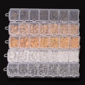 DIY Jewelry Making Findings Jump Rings Iron Open Split Rings Connectors For Bracelets Necklaces Earrings Craft Accessories Boxed