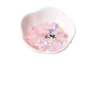 Lentejuelas mixtas para uñas con brillo holográfico para manualidades en resina y maquillaje facial.