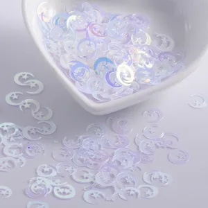 Paillettes per unghie luna stella olografiche fai da te glitter per nail art manicure