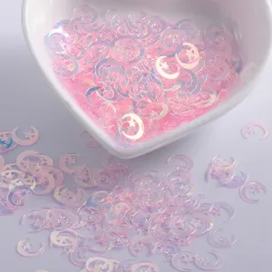 Paillettes per nail art olografiche stelle e luna glitter laser per decorazioni fai da te