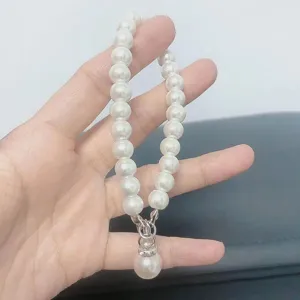 Kunstperlen Taschenkette Anhänger Imitation Perle Schlüsselanhänger elegante Handtasche Zubehör.