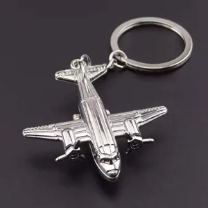 Portachiavi Aereo in Lega Vintage Anello Chiavi in Metallo Aerei Mobili Regalo Souvenir di Aviazione per Uomini Donne Ciondolo Borsa