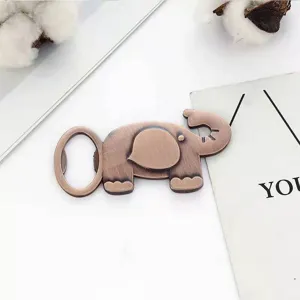 Metal elephant beer bottle opener creative wedding gift and party favor cute design.