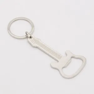 Portachiavi apribottiglie chitarra in metallo accessorio creativo anello chiave regalo pratico