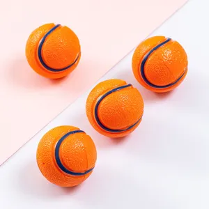 Balle de jouet pour chien durable, balle rebondissante interactive pour entrainement d'animaux.
