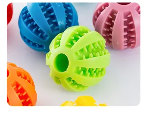 Colorful silicone pet chew toy detail, spiked design for teeth cleaning and food leaking.