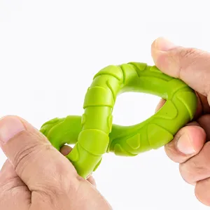 TPR Hundespielzeug Kauspielzeug Interaktiver Ring Zahnreinigung Haustier Spielzeug