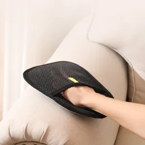 Pet hair removal glove for cats and dogs, double-sided mesh cleaning brush for sofa.