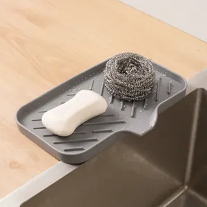 Portasapone in silicone tappetino scolapiatti per bagno cucina porta spugna.