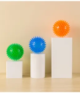 Balles de massage pour animaux picots, jouets de dentition durables pour chiots joueurs.
