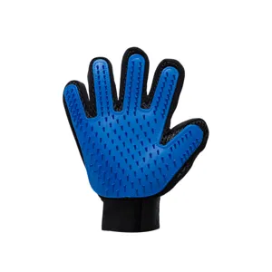 Haustier-Pflegehandschuh mit weichen Silikonnoppen zur effektiven Fellpflege und Katzenmassage.