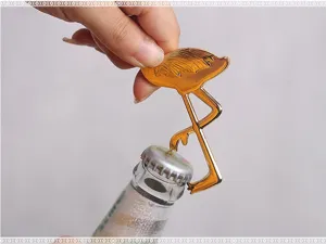 Gold flamingo metal bottle opener creative beer opener bar tool gift barware accessory