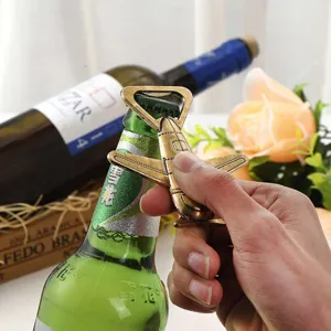 Δημιουργικό μεταλλικό κράμα αεροπλάνο ανοιχτήρι μπουκαλιών, μοναδικό δώρο γάμου εργαλείο μπαρ.