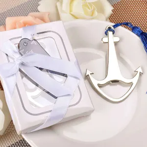 Apribottiglie in lega forma di ancora bomboniera matrimonio set regalo argento utile