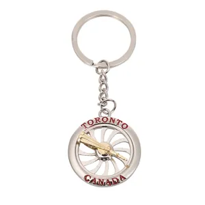 Llavero de metal Toronto Canada souvenir regalo creativo anillo de llaves colgante accesorio