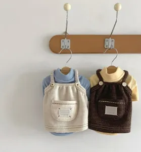 Süße Herbst Winter Hundekleidung Cord Haustier warme zweibeinige Kleidung für kleine Hunde.