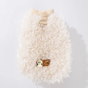 Abrigo de Forro Polar Cálido para Perro Mascota Con Anillo en D Correa Chaqueta Sherpa Ropa para Perros Pequeños Medianos Panda