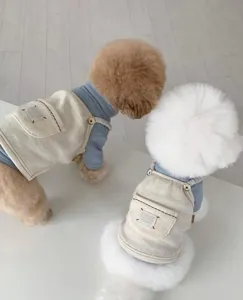 Niedliche Herbst Winter Haustier Hundekleidung Cord zwei Beine warme Kleidung für kleine Hunde