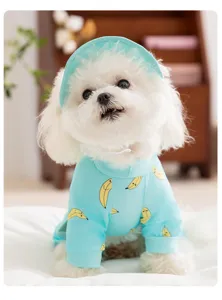 Vestiti per cani estivi stampa frutta protezione solare quattro zampe per piccoli animali domestici