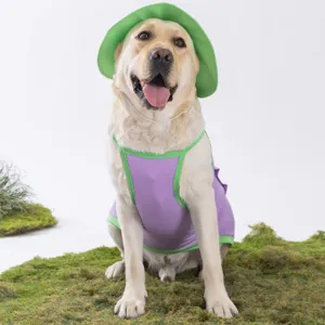 Sommer Kühlung Hundeweste und Mütze Set für mittelgroße große Hunde atmungsaktives Outfit Detail