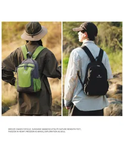 Casual outdoor travel backpack, large capacity waterproof casual daypack for students.