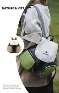 Casual fashion large capacity nylon backpack detail view, versatile daily outdoor sport bag.
