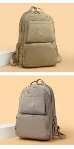 Zaino casual in nylon grande capacita borsa scolastica per viaggi giornalieri e studenti