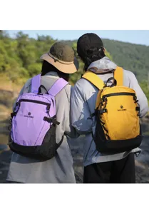 Sac a dos de randonnee voyage grande capacite bloc de couleur sport fitness pour hommes femmes