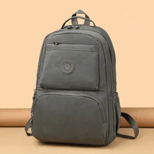 Zaino casual in nylon grande capacita borsa scolastica viaggio quotidiano studenti