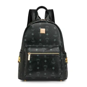 Femme Mode Décontracté Cuir PU Sac à Dos Mignon Ours Motif Diamant Imperméable Voyage École Livre Sac Daypack