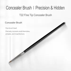 Pennello correttore di precisione T22 per trucco impeccabile, punta fine per piccole imperfezioni.