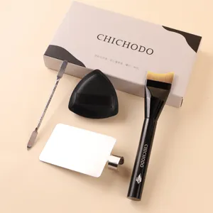 Halbmond Pinsel Klinge abgewinkelt perlmutt flach nahtlos nicht absorbierender Make-up-Pinsel