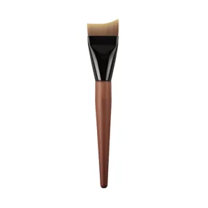 Pinceau fond de teint croissant, pinceau maquillage lame, outil cosmétique synthétique.