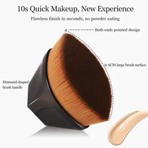 55 magic foundation brush with diamond handle, large 6cm surface for flawless makeup.