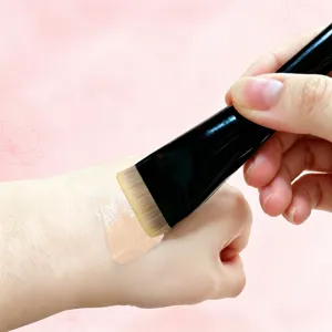 Flacher Pinsel für flüssiges Make-up professionelles Werkzeug zum Verblenden 1 Stk