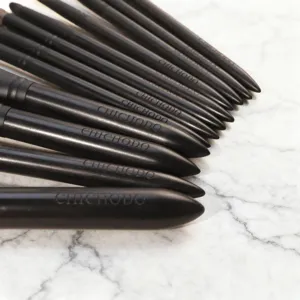 Kit de pinceaux de maquillage noirs professionnels outils cosmétiques de haute qualité