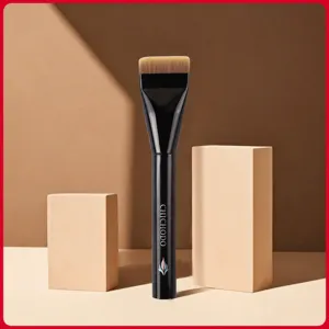Professional Flat Foundation Brush Makeup Tool Soft Synthetic Fiber Bristles For Liquid Foundation Face Makeup