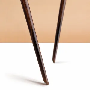 Holz Make-up Pinsel Griff professionelles Kosmetikwerkzeug glatte Linien Design