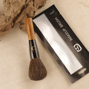 Star and moon series round powder brush, soft animal hair makeup brush for daily face makeup.