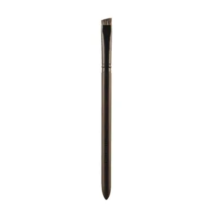 Professional angled eyebrow brush with slim flat tip for precise shaping, filling, and defining brows.