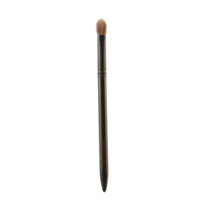 Professional eyeshadow blending brush with soft wool bristles and black long handle for eye makeup.