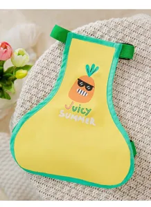 Cute waterproof dog belly band with cute pineapple print, adjustable straps for small pets.