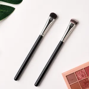 Professional Wooden Handle Makeup Brush Double Sided Concealer Brush Eyeshadow Foundation Blending Beauty Tool