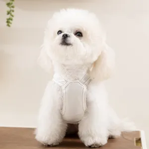 Carino gilet bianco per cani di piccola e media taglia cucciolo teddy vestiti estivi per animali.