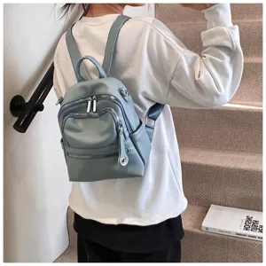 Women backpack casual fashion leather school bag versatile travel daypack stylish daily use