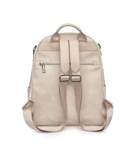 Casual Oxford cloth women backpack back detail view, versatile lightweight travel daypack
