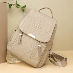 Zaino in tessuto oxford impermeabile da donna casual per uso quotidiano grande capacità viaggio
