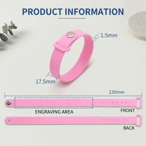 Custom silicone wristband for sports and events, blank or printed rubber bracelet for promotion.