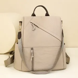 Women casual backpack large capacity travel daypack versatile anti-theft daily handbag